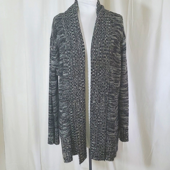duetime Sweaters - Black and Silver Duetime Cardigan.